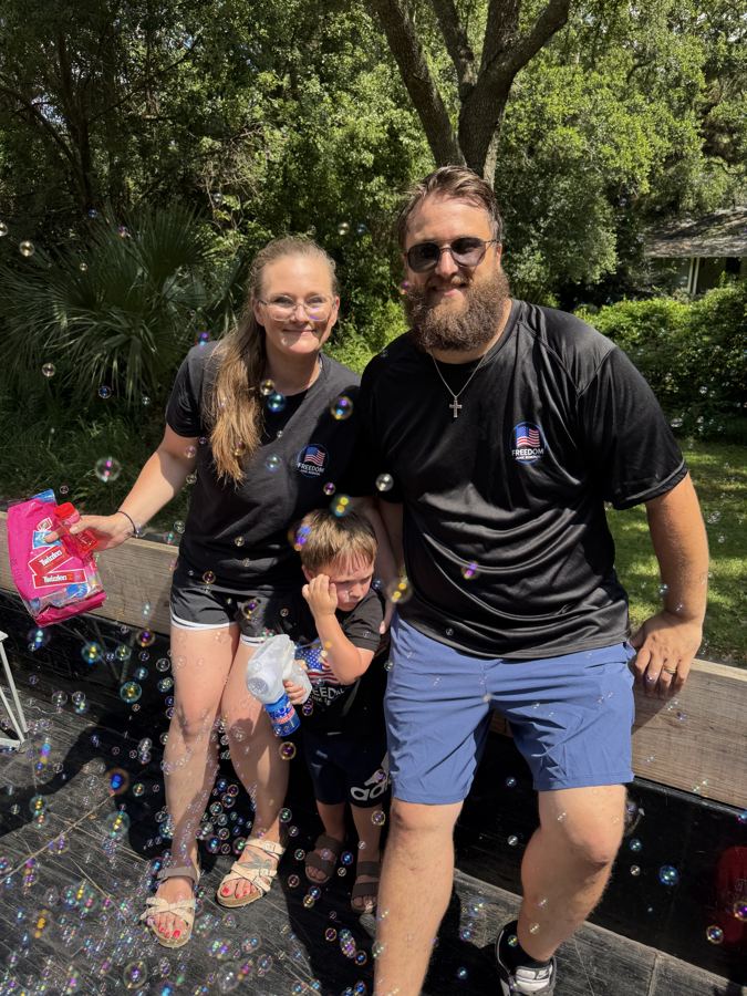 Parker and family, owners of Freedom Junk Removal in Foley, AL